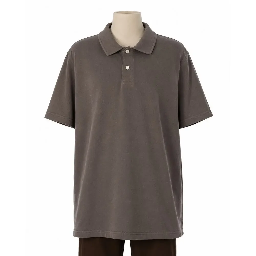 Sonoma Boys Gray Polo Shirt Medium Short Sleeve Super Soft Cotton Blend EUC